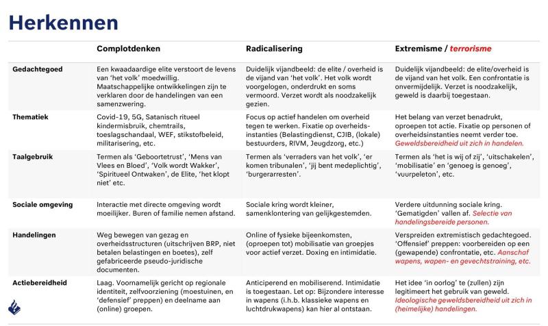 Herkennen, duiden, handelen: complottheorieën en anti-institutioneel gedachtegoed Afbeelding van de handreiking 'Herkennen, duiden, handelen: complottheorieën en anti-institutioneel gedachtegoed.'